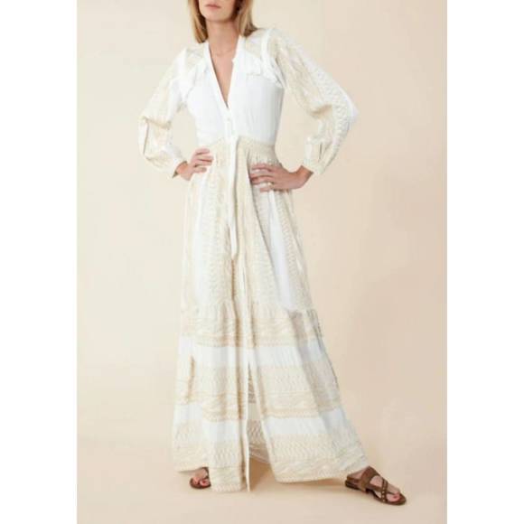 Hale Bob Ivory Printed Dress 35AZ6040 main image 1